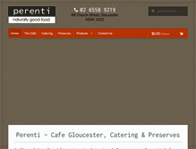 Tablet Screenshot of perenti.com.au